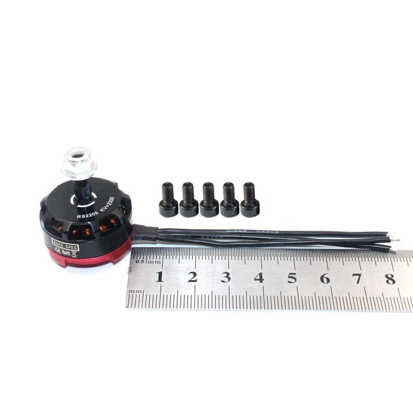 4X Motore Brushless RC RS2205 2205 2300KV per 2-6S 20A/30A/40A ESC FPV RC QAV250 X210 Racing Drone Multicopter(CW)