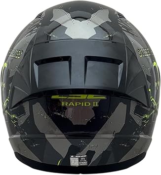 LS2 Rapid 2 Pirates Titanium Kapalı Motosiklet Kaskı - ECE 22.06 Sertifikalı, Yeni Nesil Polikarbon Dış Kabuk, Pirat Grafik Tasarımlı, Bluetooth İnterkom Uyumlu