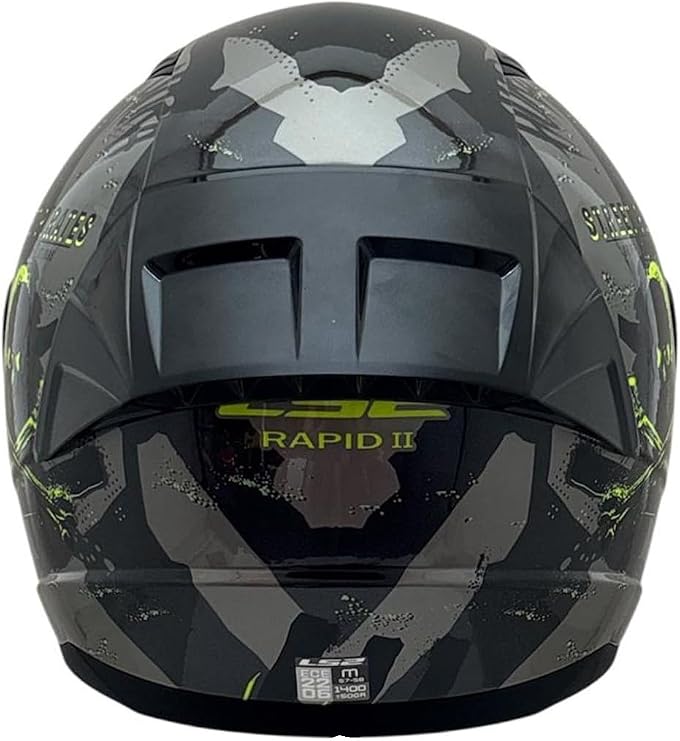 LS2 Rapid 2 Pirates Titanium Kapalı Motosiklet Kaskı - ECE 22.06 Sertifikalı, Yeni Nesil Polikarbon Dış Kabuk, Pirat Grafik Tasarımlı, Bluetooth İnterkom Uyumlu