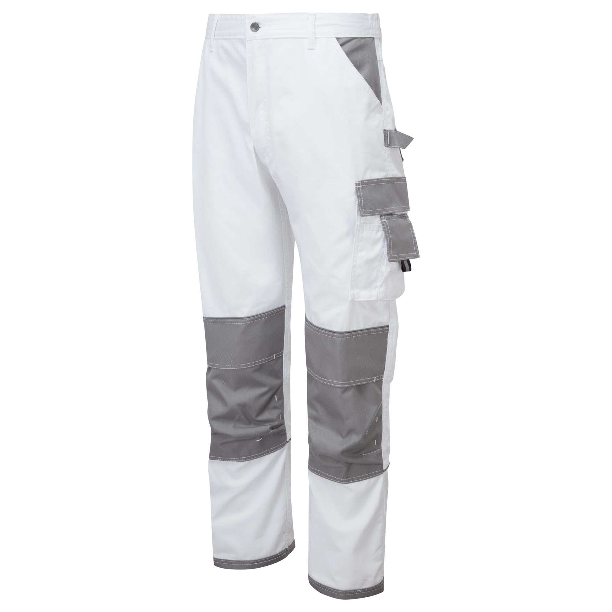Portwest Pantalón Painters Pro , Tamaño: S, Color: Blanco, KS54WHRS