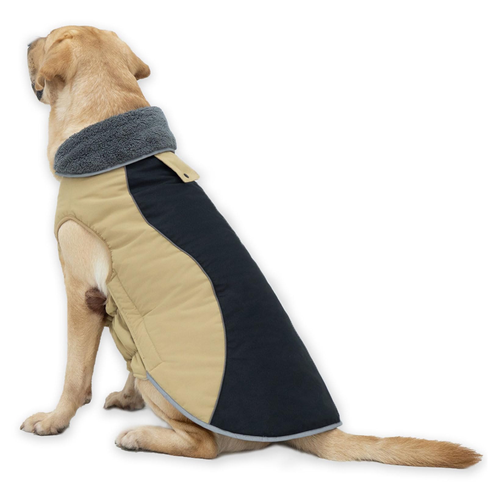 Gilet en fourrure unie pour chiens de petite et grande taille - Combinaison douce - Pull d'hiver thermique