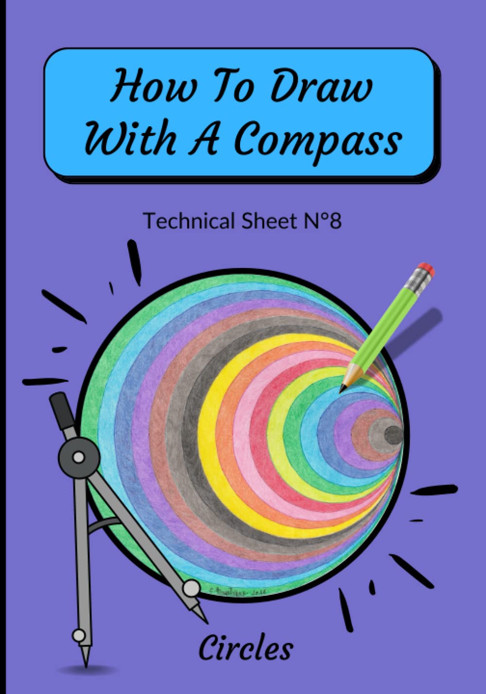 How To Draw With A Compass Technical Sheet Ndeg8 Circles: step-by-step easy to draw mandala for beginners | Compass Drawing for Children | How To Create ... of a circle | Sacred Geometry coloring book