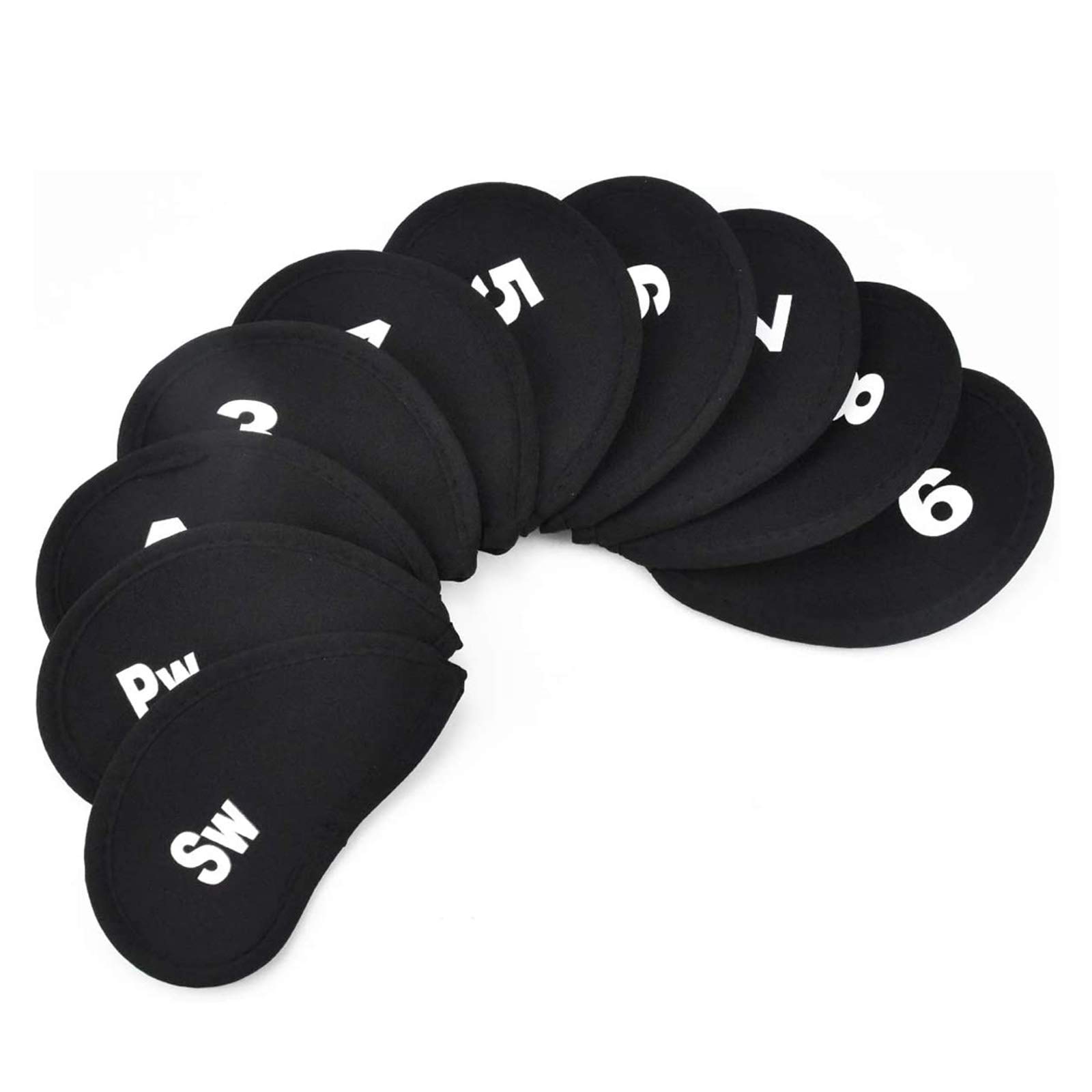 Fundas para Cabeza de Club de Golf – Fundas Protectoras de Hierro con Número Impreso – 2 Piezas