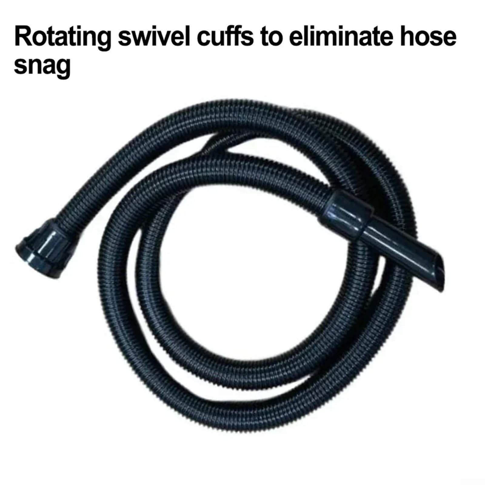 FUBESK Tubo di ricambio per aspirapolvere, lunghezza 2,5 m, diametro 32 mm, per Numatic Henry George Edward per aspirapolvere Hoover, nero flessibile