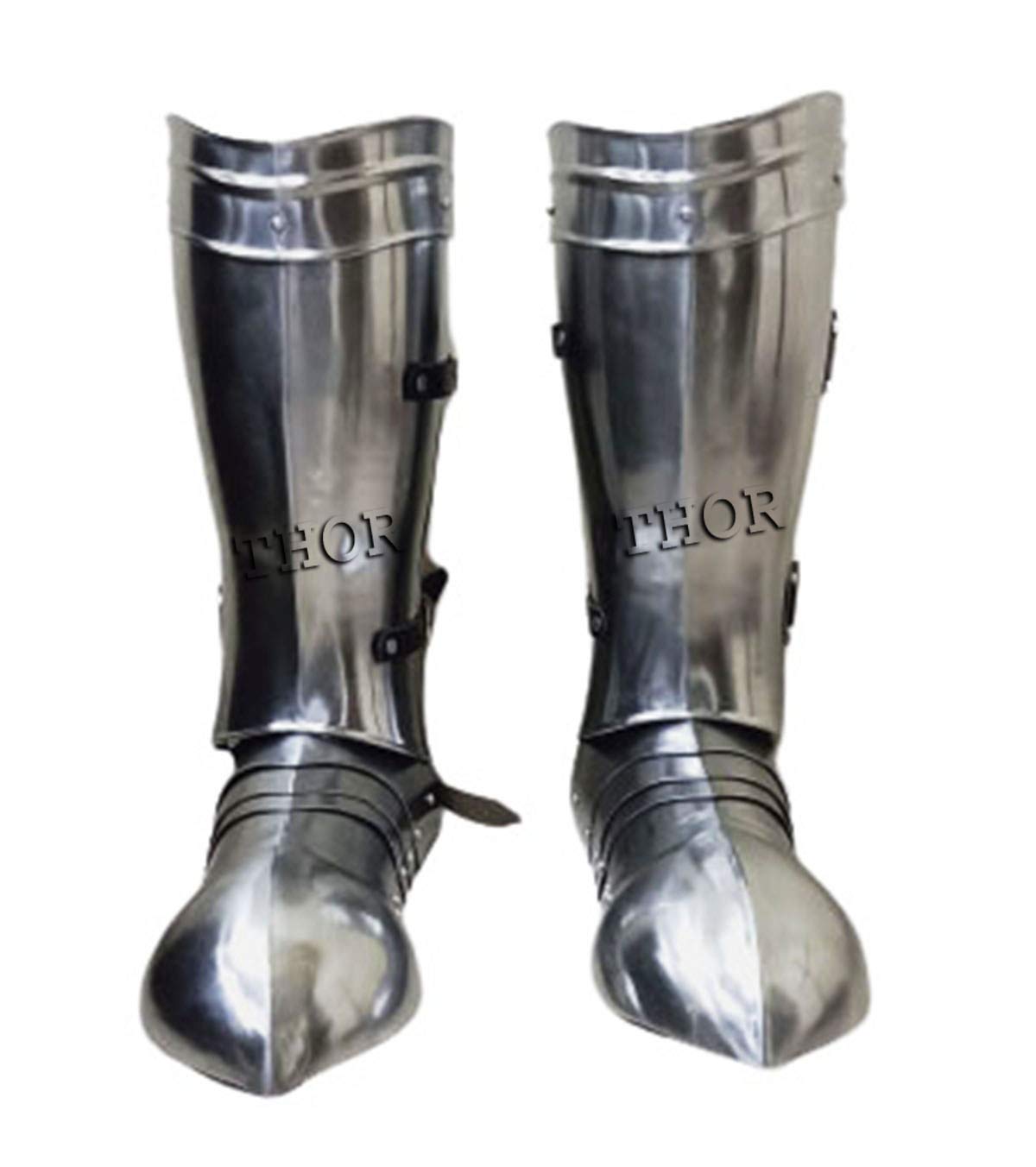 THOR INSTRUMENTS Cavalieri medievali funzionali armatura tomba gamba e scarpe 18g acciaio rustico vintage decorazione per la casa regali