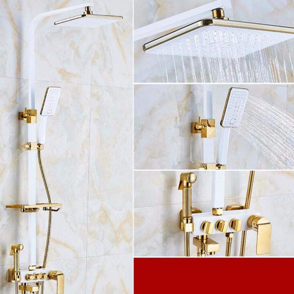 Douche douches robinet anti-blocage en cuivre pour salle de bain moderne