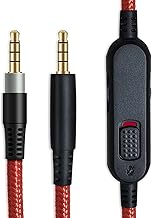 Replacement Audio AUX Cable Compatible with HyperX Cloud Mix and Cloud Alpha Gaming Headset, Inline Mute and Volume Control(No Inline Mic, Red)