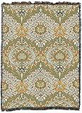 Pure Country Weavers William Morris Eden Blanket XL - Arts & Crafts - Gift Tapestry Throw Woven from Cotton - Made in The USA (82x62)