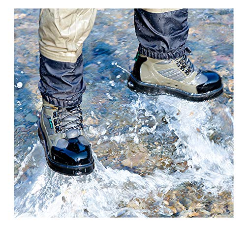 NEYGU Men&Women Breathable Quick-Dry Wading Shoes for Fishing and Hunting with Rubber Sole, Used for Neoprene Stocking Foot Wader (8.5)