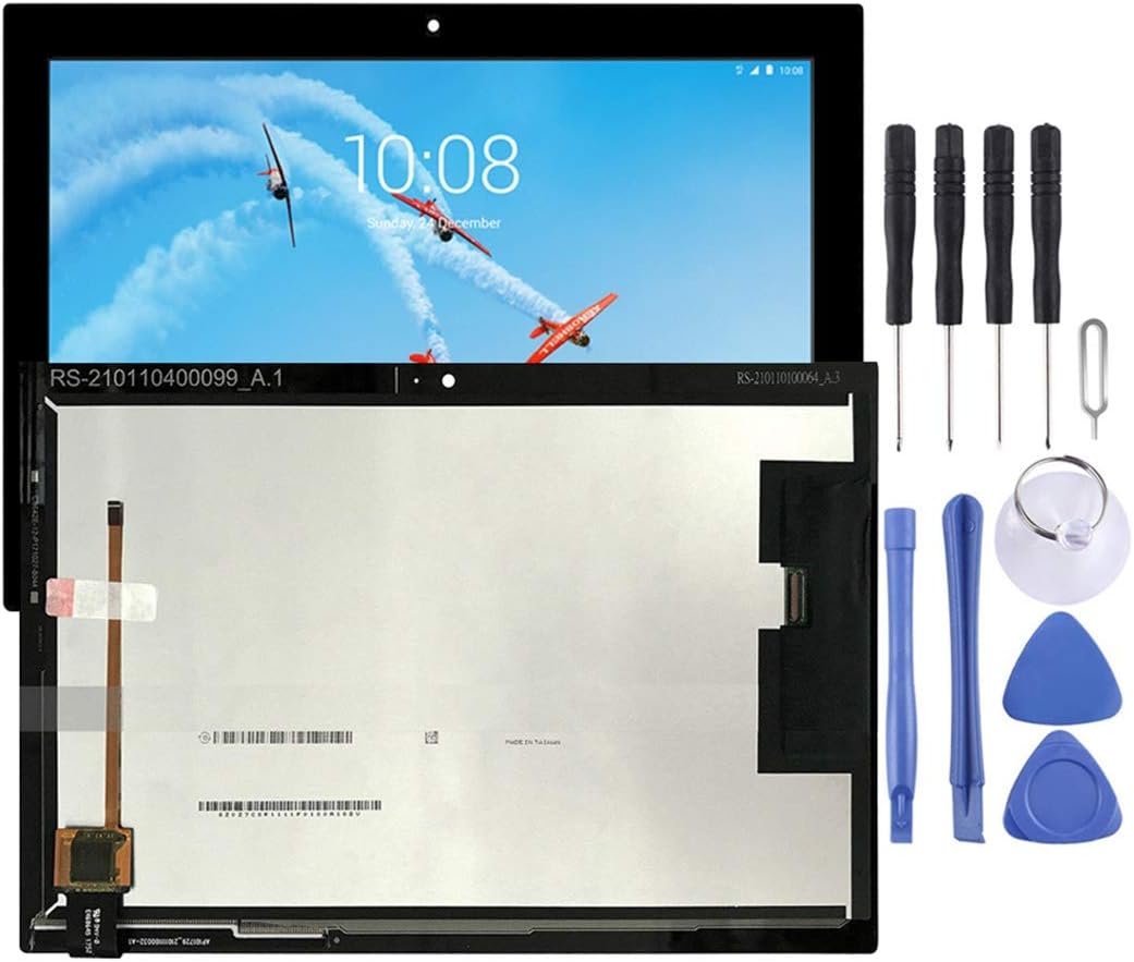 HAIJUN Mobile Phone Replacement Parts LCD Screen and Digitizer Full Assembly for Lenovo Tab 4 X304 TB-X304L TB-X304F TB-X304N (Black) Flex Cable (Color : Black)