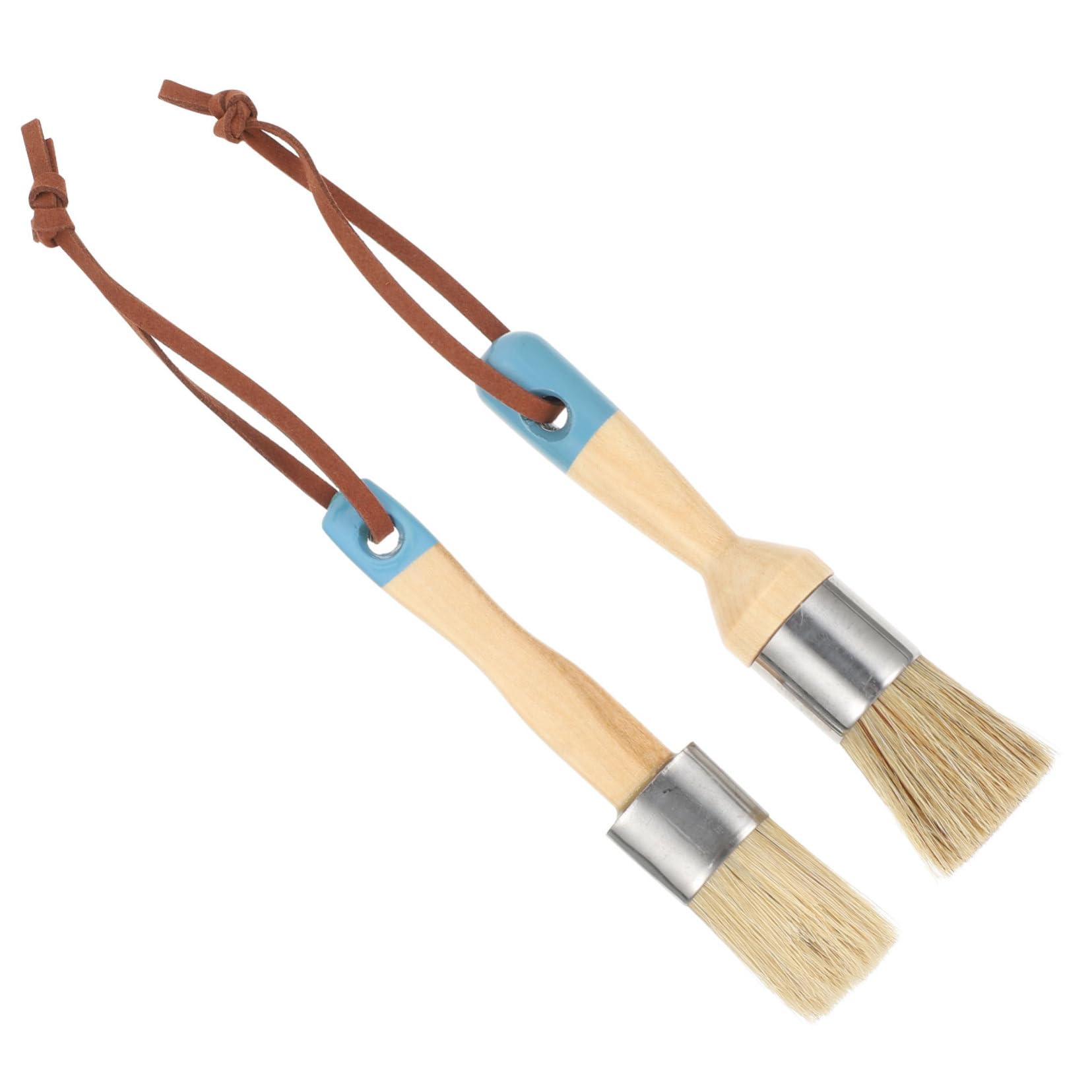 SEWACC 8piezas Pinceles De De Natural De Juego De Cepillos Versátiles para y Muebles para Óleo Esmalte y Barniz