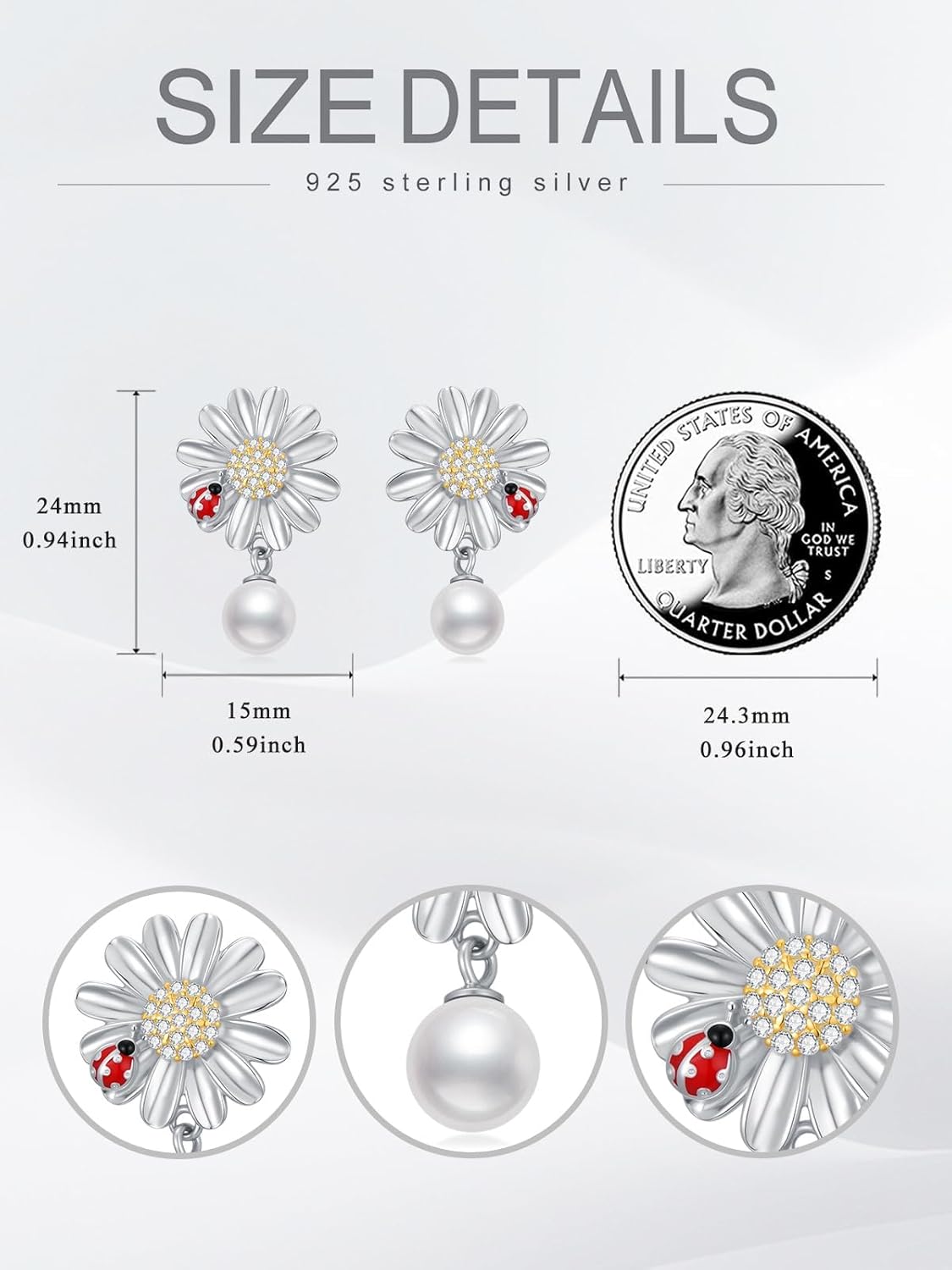 Animal Earrings for Women, 925 Sterling Silver Dragonfly/Butterfly/Bee/Ladybug/Hummingbird/Highland Cow Earrings, Birthday Christmas Animal Jewelry Gifts for Women