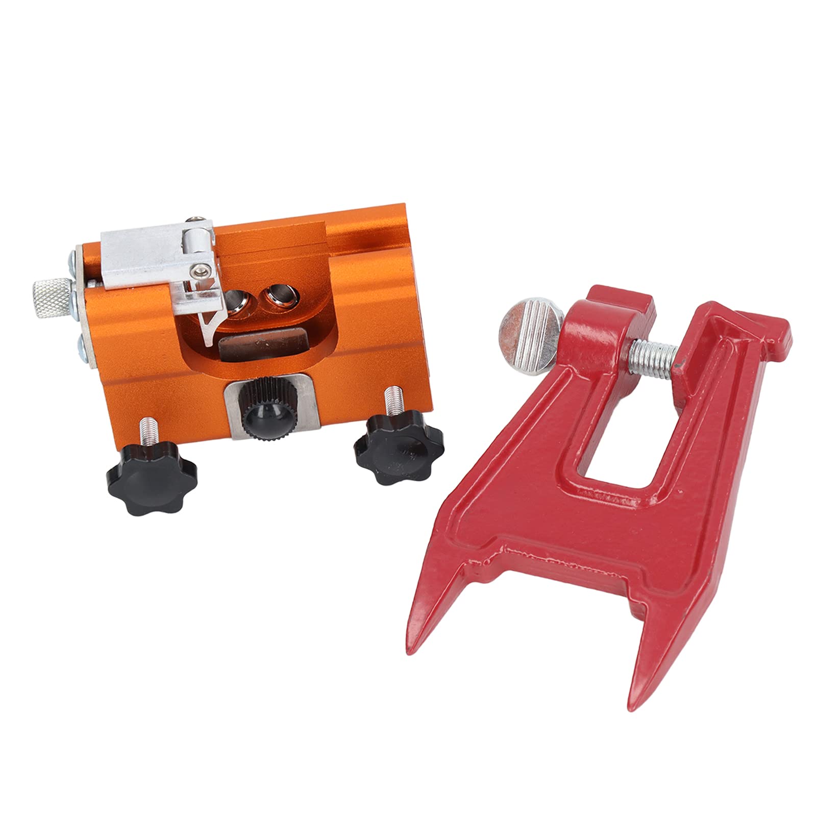Kit de Herramientas de afilador de Motosierra Profesional, Juego de Afilado de Sierra de Cadena de manivela portátil con Soporte guía para Corte de Madera, Trabajos Foresta