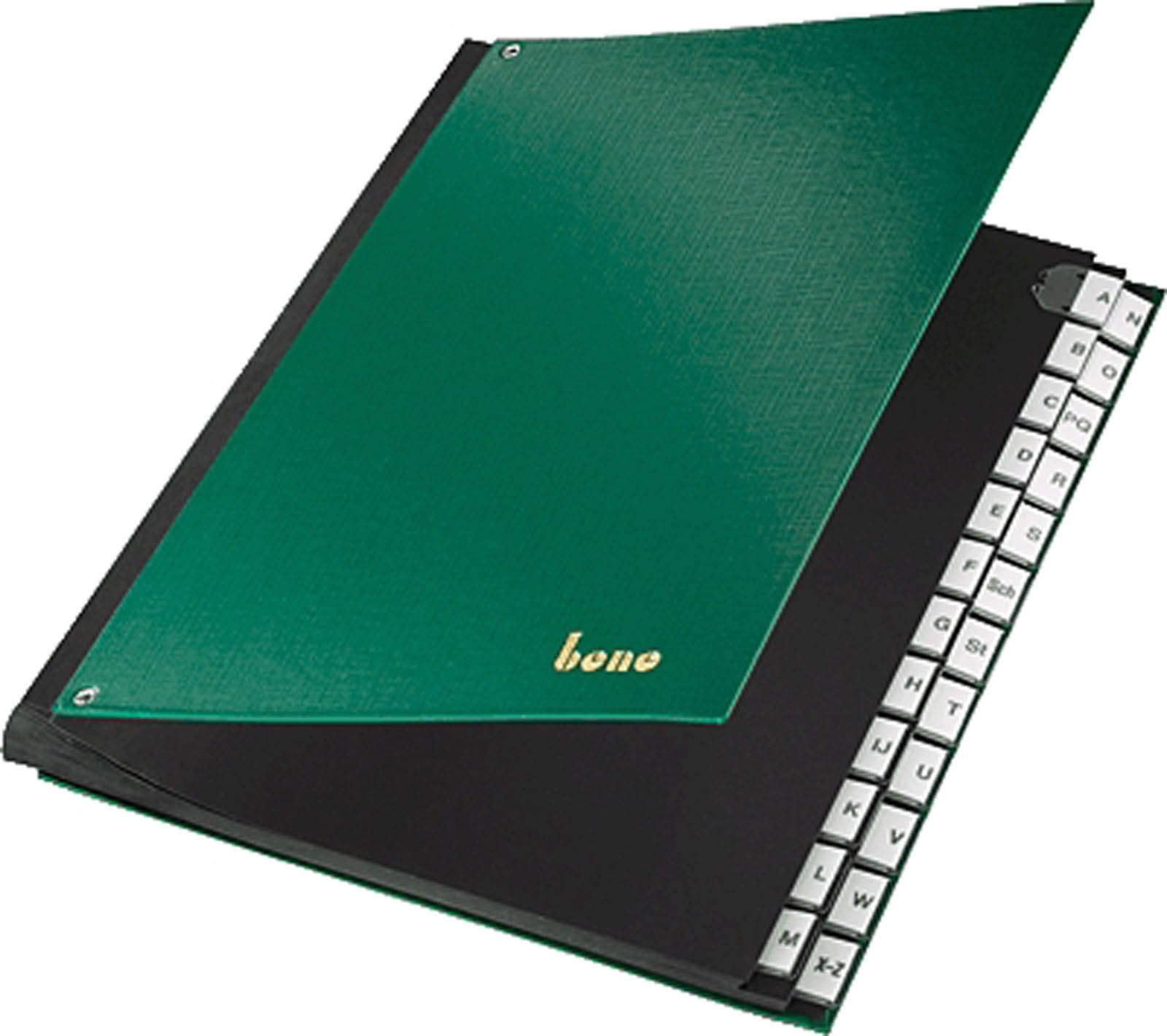 Bene 75116GN Standard Desk Organiser File Polypropylene, Green