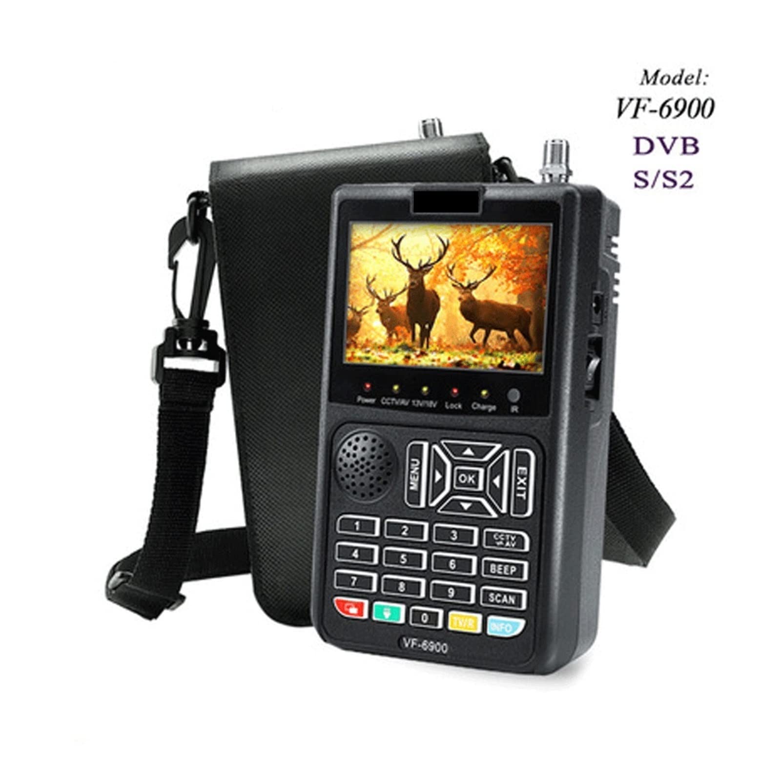 Cercatore di satelliti, Digital Signal Finder Schermo LCD DVB Receptor for QPSK Satellite Meter Messa in servizio dell'antenna di terra(VF-6900 PRO)