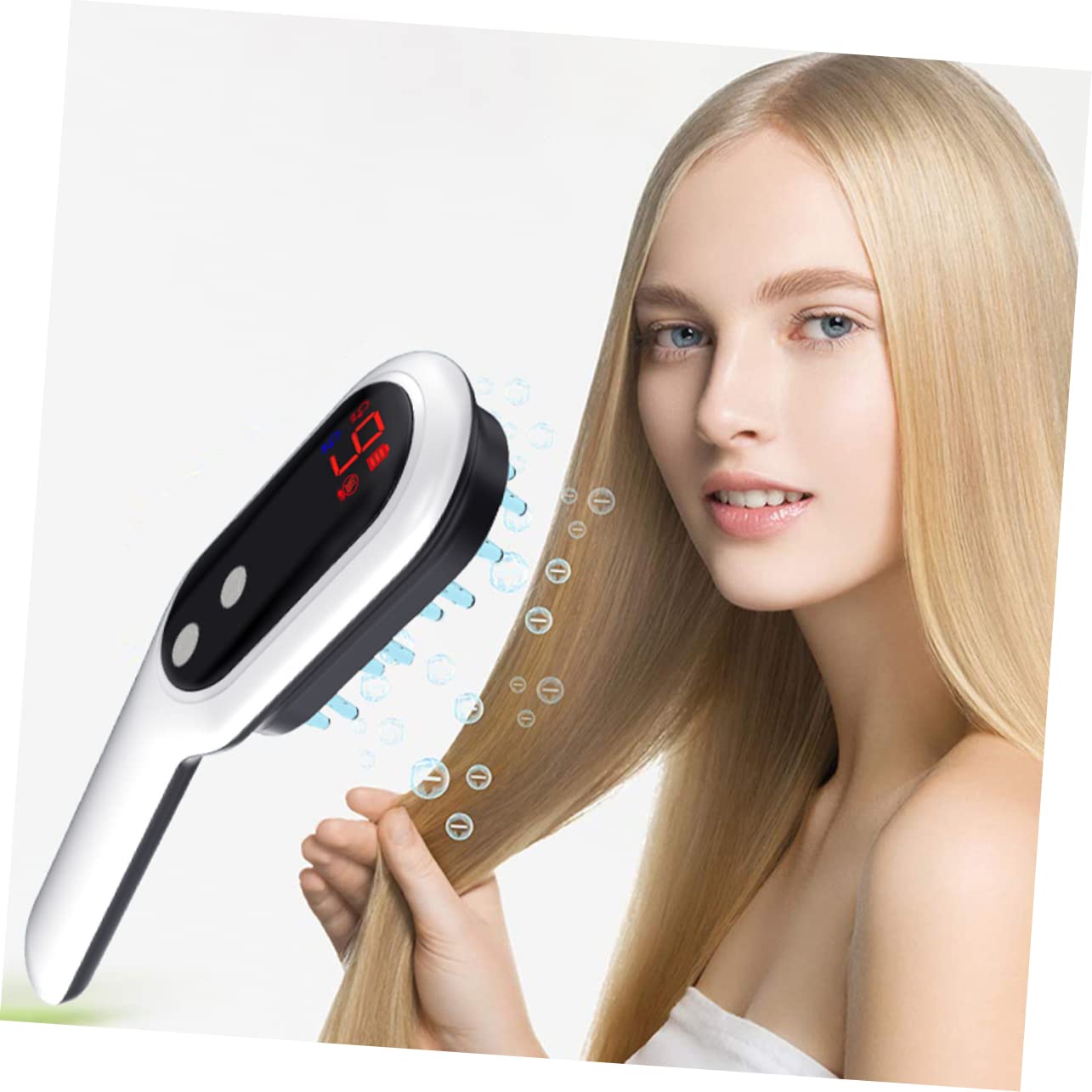 VICASKY 1 set di pettine elettrico per massaggio del cuoio capelluto, portatile e durevole, favorisce e aumenta il flusso sanguigno per alleviare l'affaticamento della testa per la crescita dei