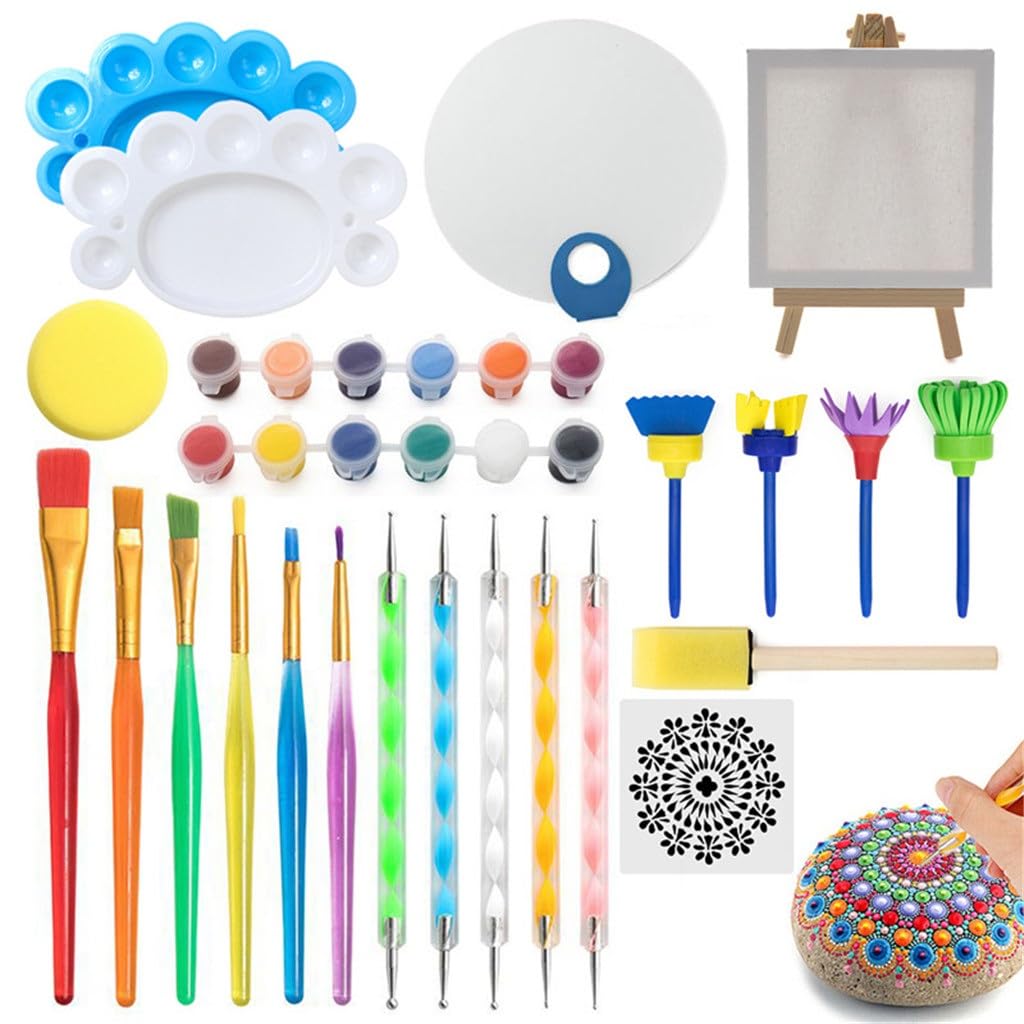Outil de peinture en éponge et kit stylo de perçage à pointe de chevalet pour vinyle