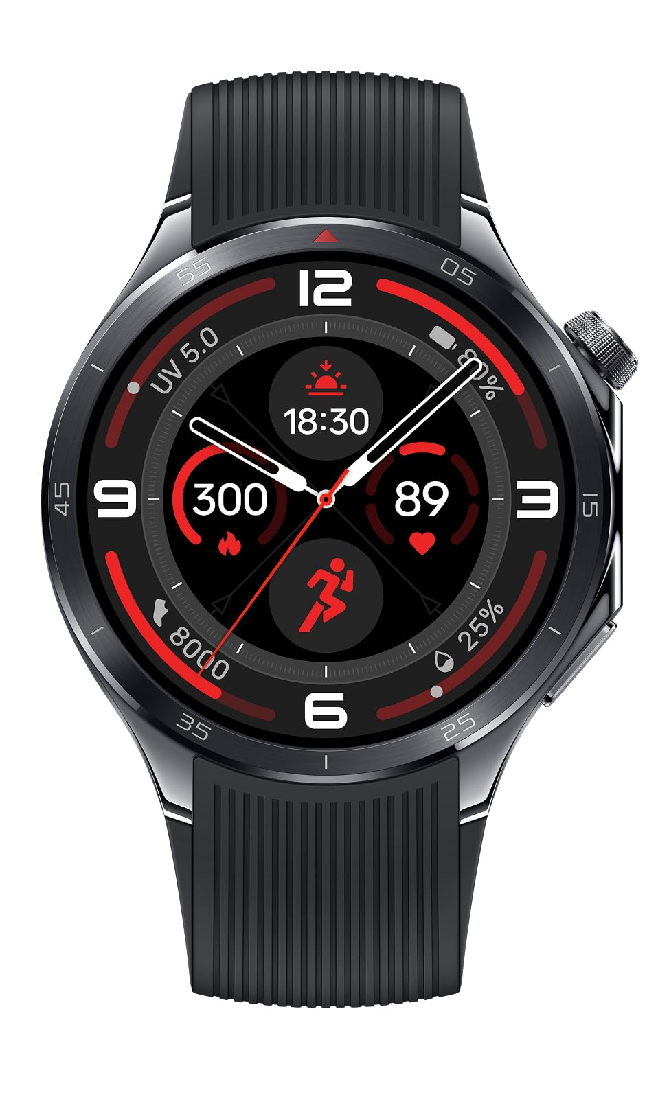 OnePlusWatch 3 Obsidian Titantium, 32GB, 120-Hour Battery, Health & Fitness Tracking, Sapphire Crystal Design, Titanium Bezel, Dual-Engine, Wear-OS by Google