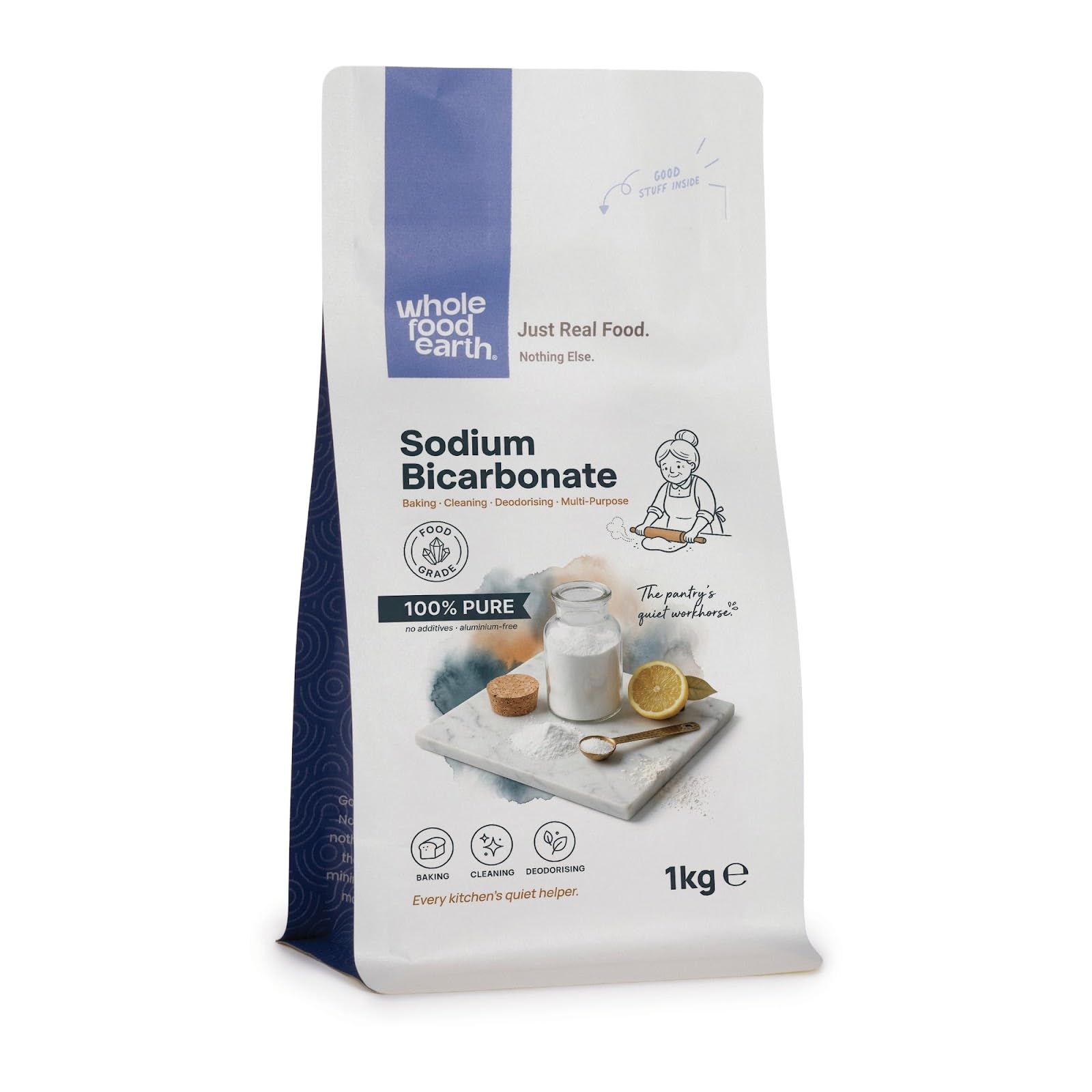 Wholefood Earth - Sodium Bicarbonate Baking Soda 1 kg