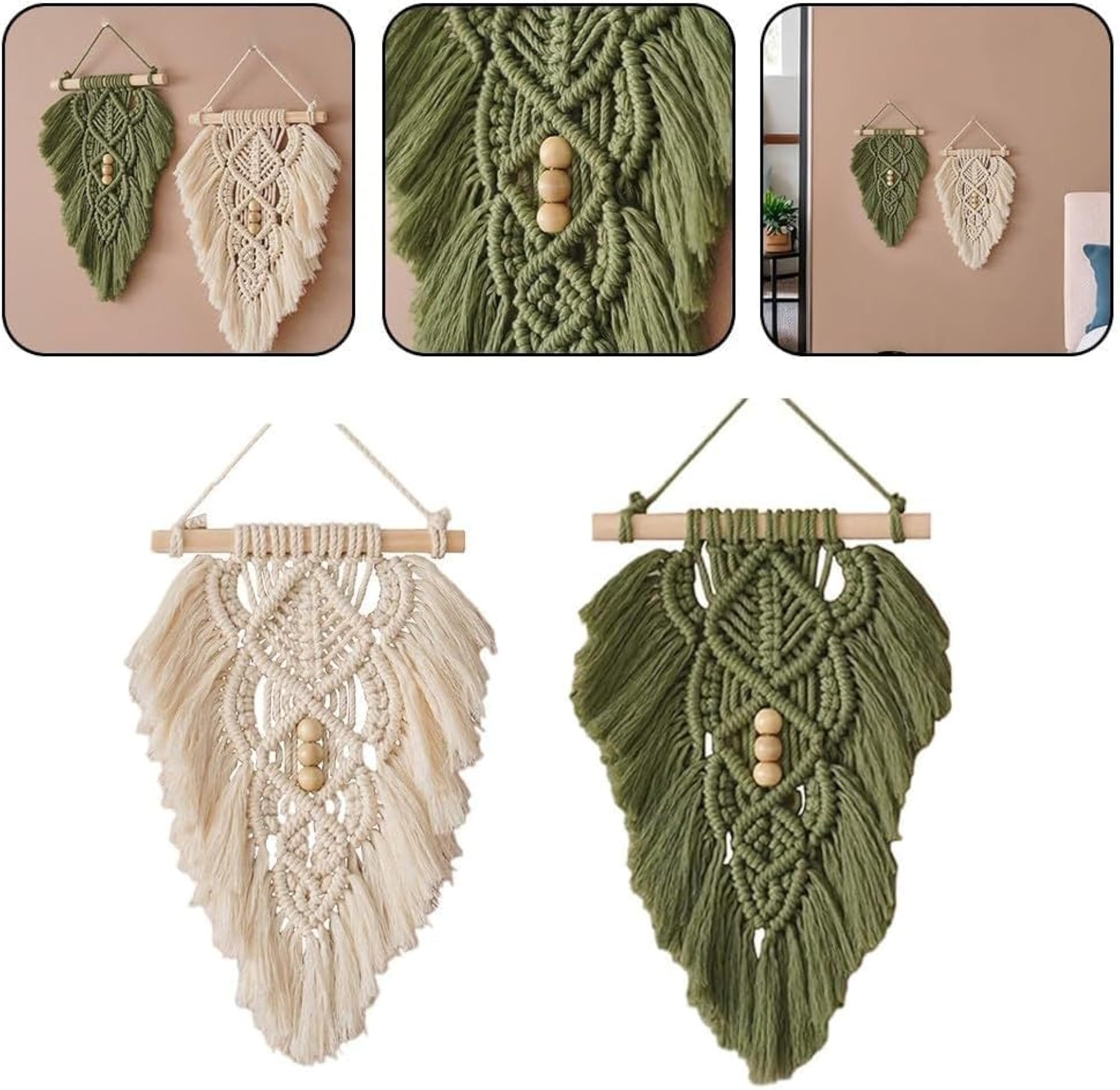 Cotton Macrame Dream Catcher, Handmade Wall Hanging