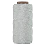 SGT KNOTS #18 Twisted Mason Nylon String Superior and Durable Twine for Masonry Jobs, DIY Projects, Crafting, Commercial, Workshop, Gardening, Trot Line (550ft, White)