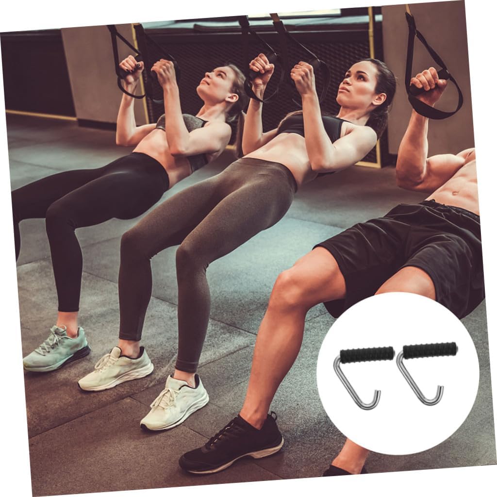 TOYANDONA 2Pcs Tension Lever Handle Ergonomic Non Slip Fitness Equipment Accessories for Strength Pulley Attachments Lightweight Portable for Home Gym Workouts