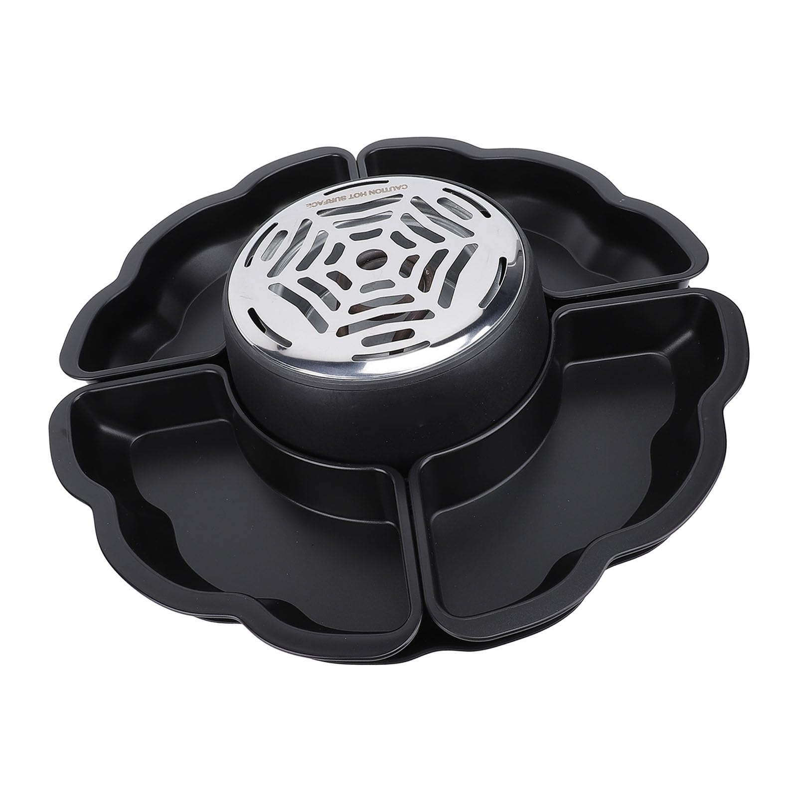 2 in 1 Smores Maker Tabletop, Flameless Electric Roaster, 4 Detachable Trays & 4 Roasting Forks, Gift Set & Date Night Idea. Movie Night Supplies & Housewarming Gift