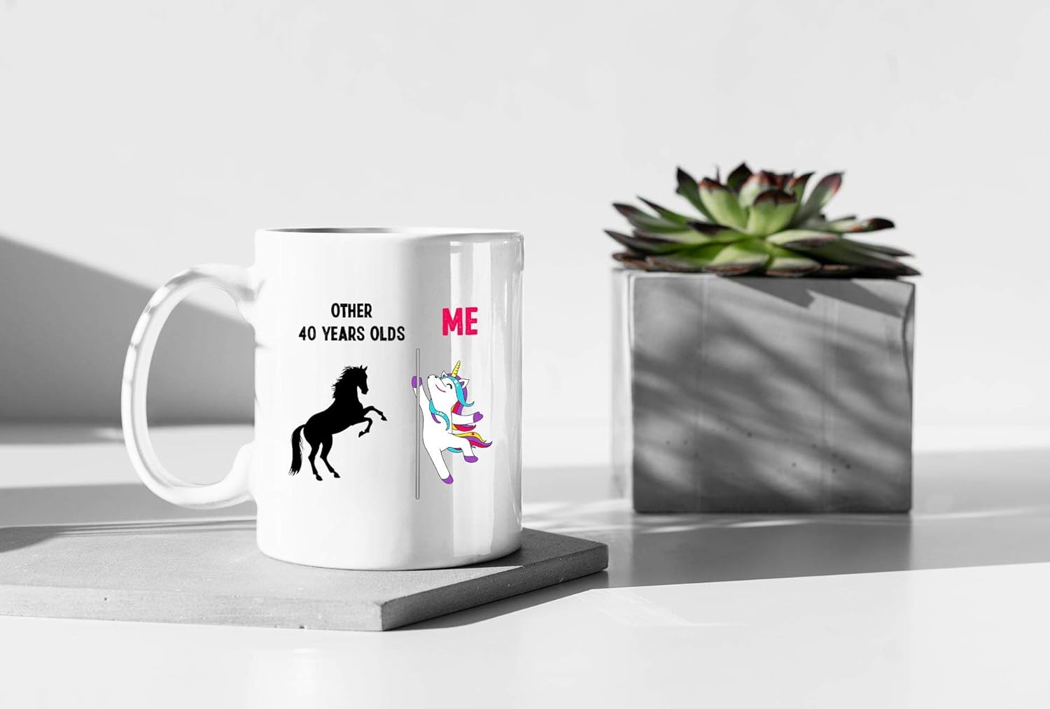 Crazy Deals 40th Birthday Other 40 Year Olds Me Unicorn Funny 11 Oz. Coffee Mug Funny Mug Cup for Unicorn Lovers - Great Gifts for Unicorns Mom Dad and Friends