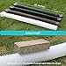 plusgutter White-2pack Rain Gutter Downspout Extensions Flexible, Drain Downspout Extender,Down Spout Drain Extender, Gutter Connector Rainwater Drainage,Extendable from 21 to 68 Inches