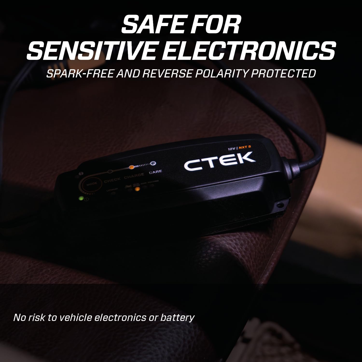 CTEK Caricabatterie intelligente NXT 5 da 12 V, compatibile con acido al piombo e litio, robusto caricabatterie 5A, modalità ricondizionamento, ottimizzazione AGM, compensazione della temperatura