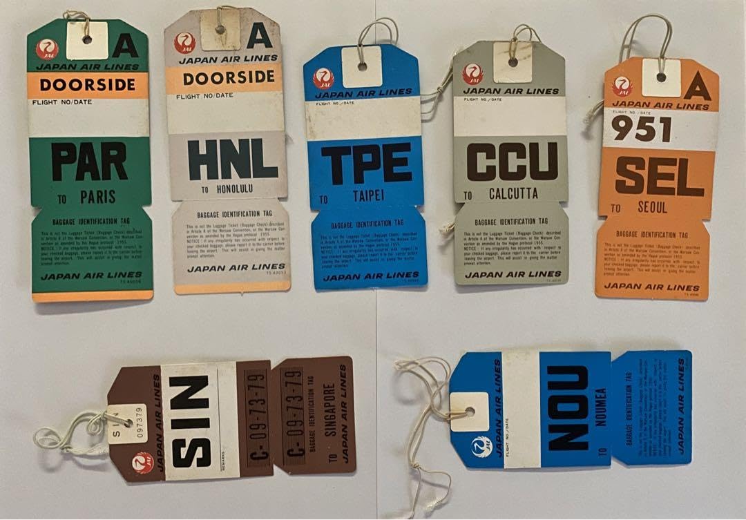 Amazon.co.jp: JAL 国際線 荷物タグ ヴィンテージ 激レア品 : ファッション