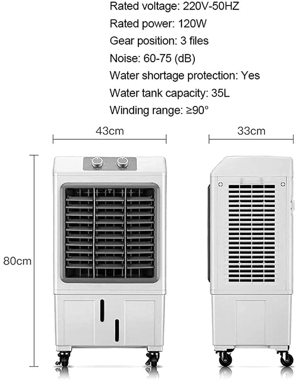 Klimatisierte Kühlgeräte, gewerbliche Klimaanlagenventilatoren (Einzelgerät, Kaltgerät), Mobile kleine Haushaltsklimaanlagen, ideal für Zuhause/Schlafzimmer/Studentenwohn