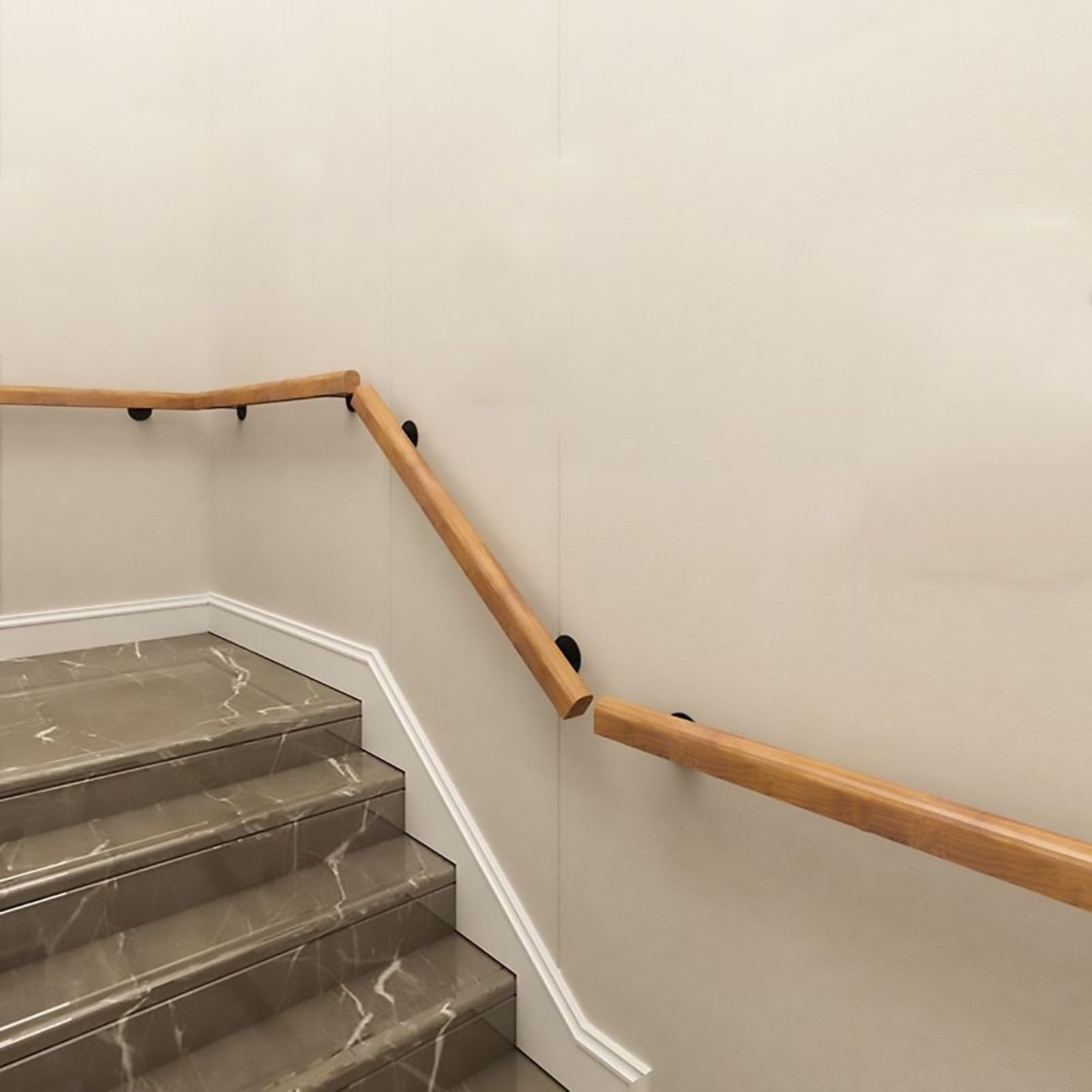 Rambarde d'escalier en bois pour sécuriser les marches et éviter les chutes