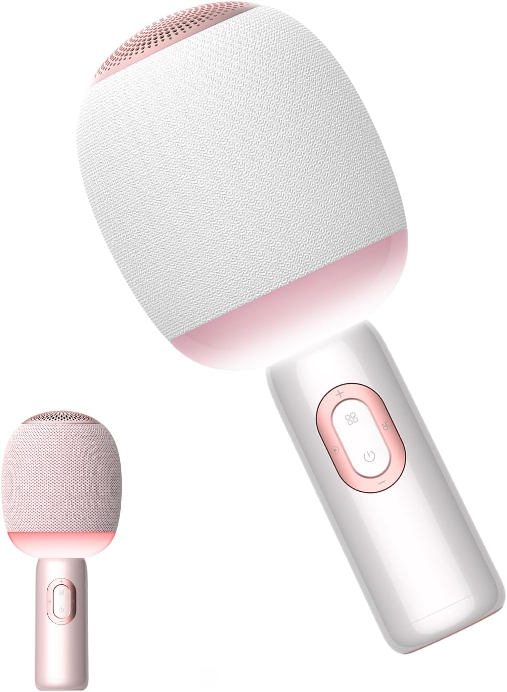 Wireless Bluetooth karaoke Microphone, 5-in-1 Portable Handheld Microphone for iPhone, Karaoke Microfono with Dynamic Lights for Car / Home Party, Music Record, Duet Singing Mic for Kids Adults-White Wireless Bluetooth karaoke Microphone, 5-in-1 Portable Handheld Microphone for iPhone, Karaoke Microfono with Dynamic Lights for Car / Home Party, Music Record, Duet Singing Mic for Kids Adults-White