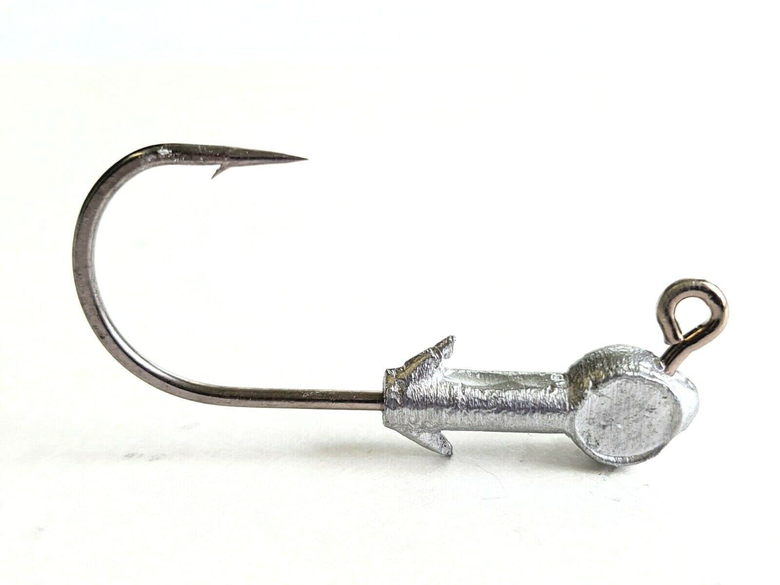 50 Unpainted"Wide Eye" Jig Head Trout Bass Swimbait Lure Ultra Point Hook 1/16 oz