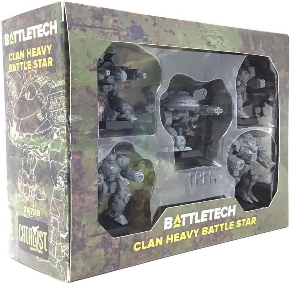Catalyst Game Labs BattleTech Clan Heavy Battle Star, Grey