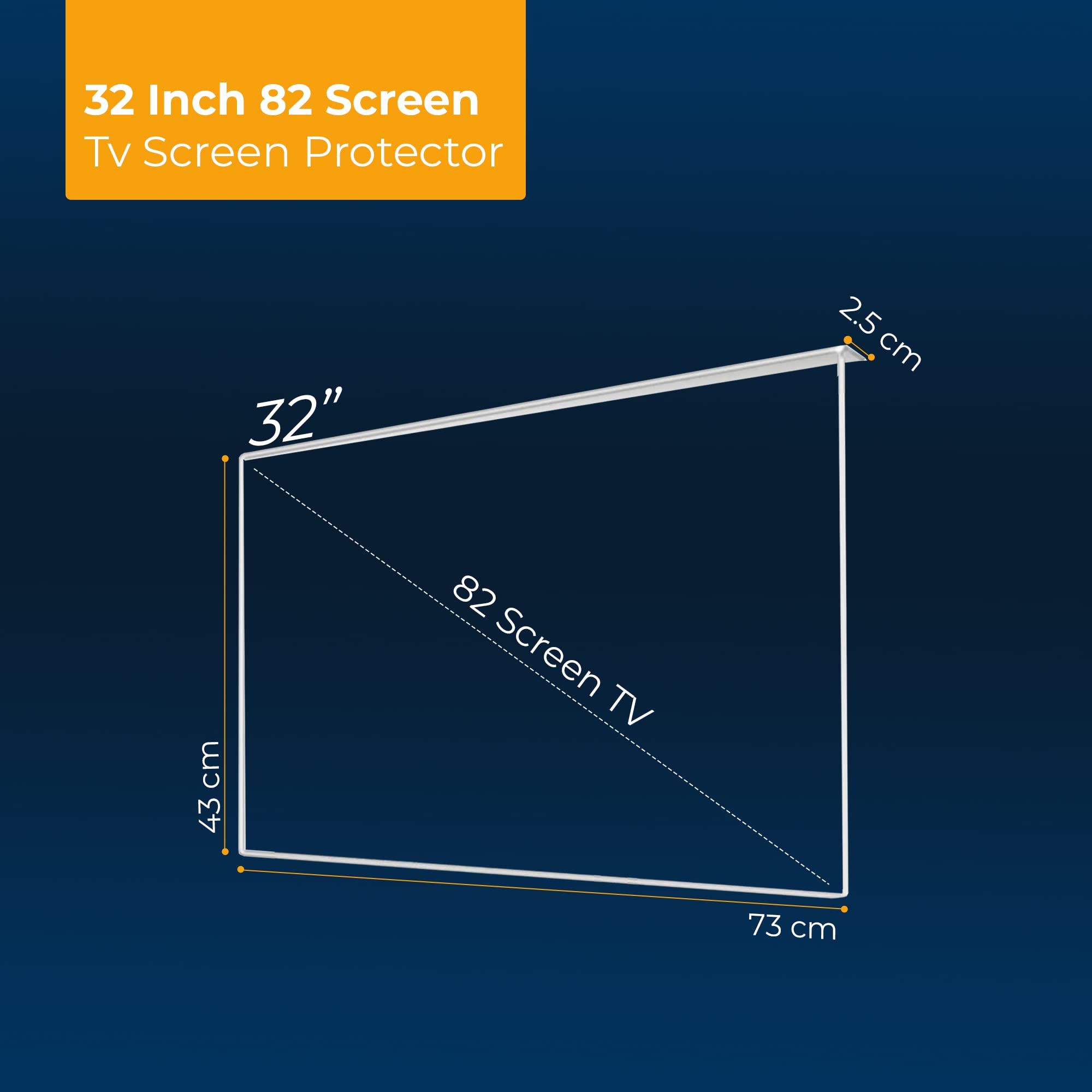 LEYF Protection d'écran TV 82" (32") – Film de protection pour écran LCD, LED, OLED 4K et QLED HDTV