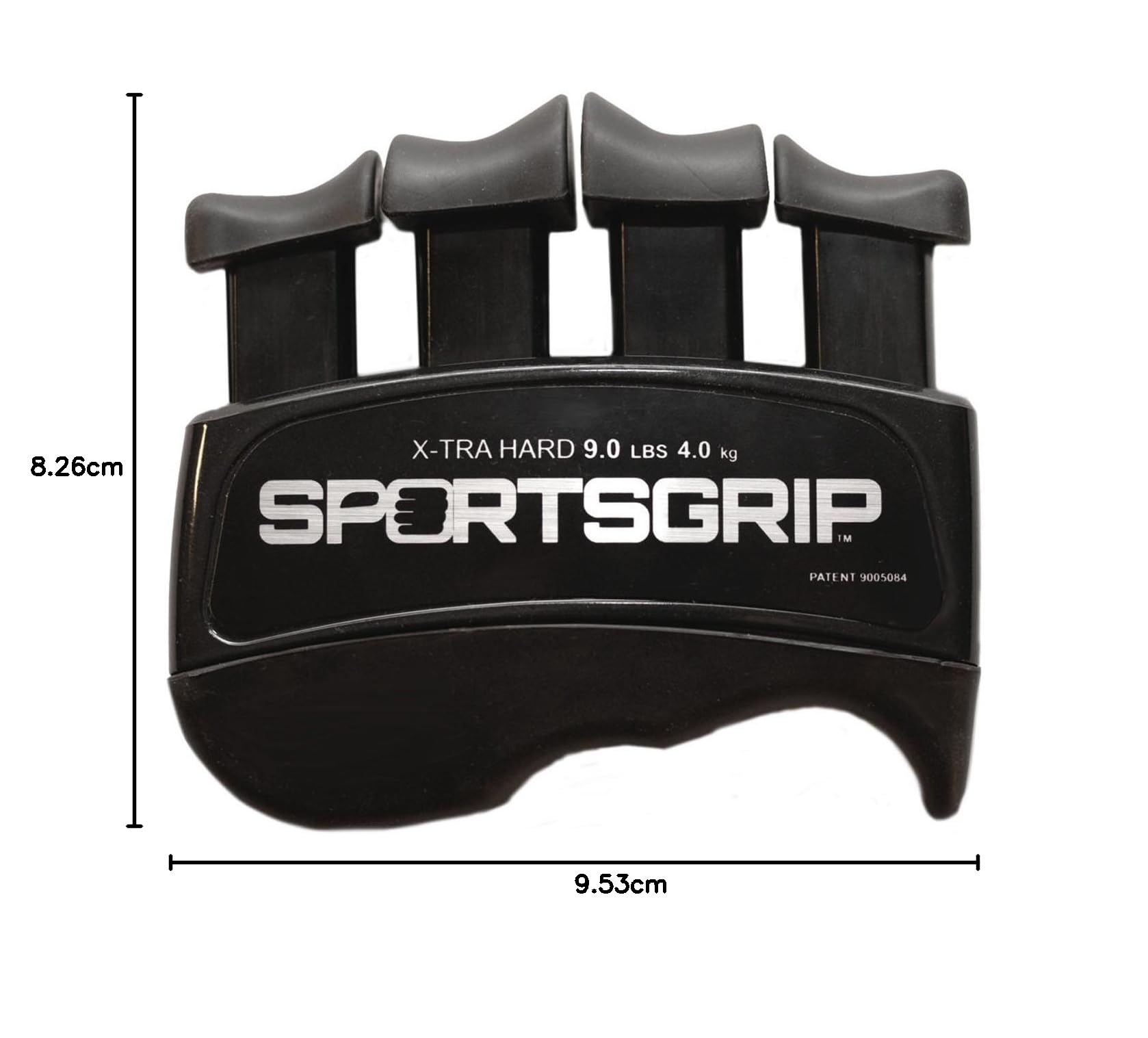 Ejercitador de manos y dedos (XTRA Hard – 9lbs / 4.0kg) – Mejor fortalecedor de dedos ergonómico para mejorar el agarre para todos los atletas deportivos