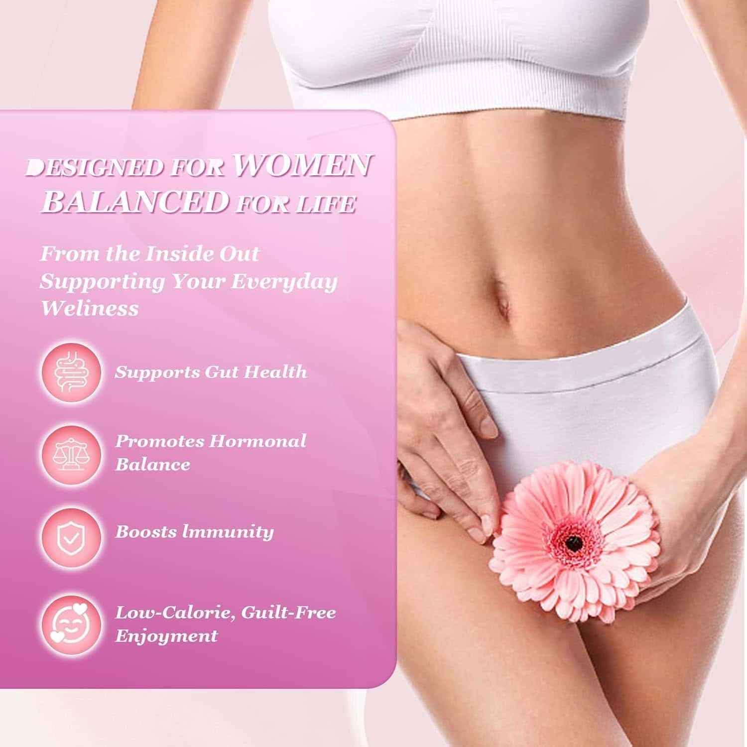 Feminine Probiotika-Gummis, Vaginal- und Darmgesundheitsunterstützung