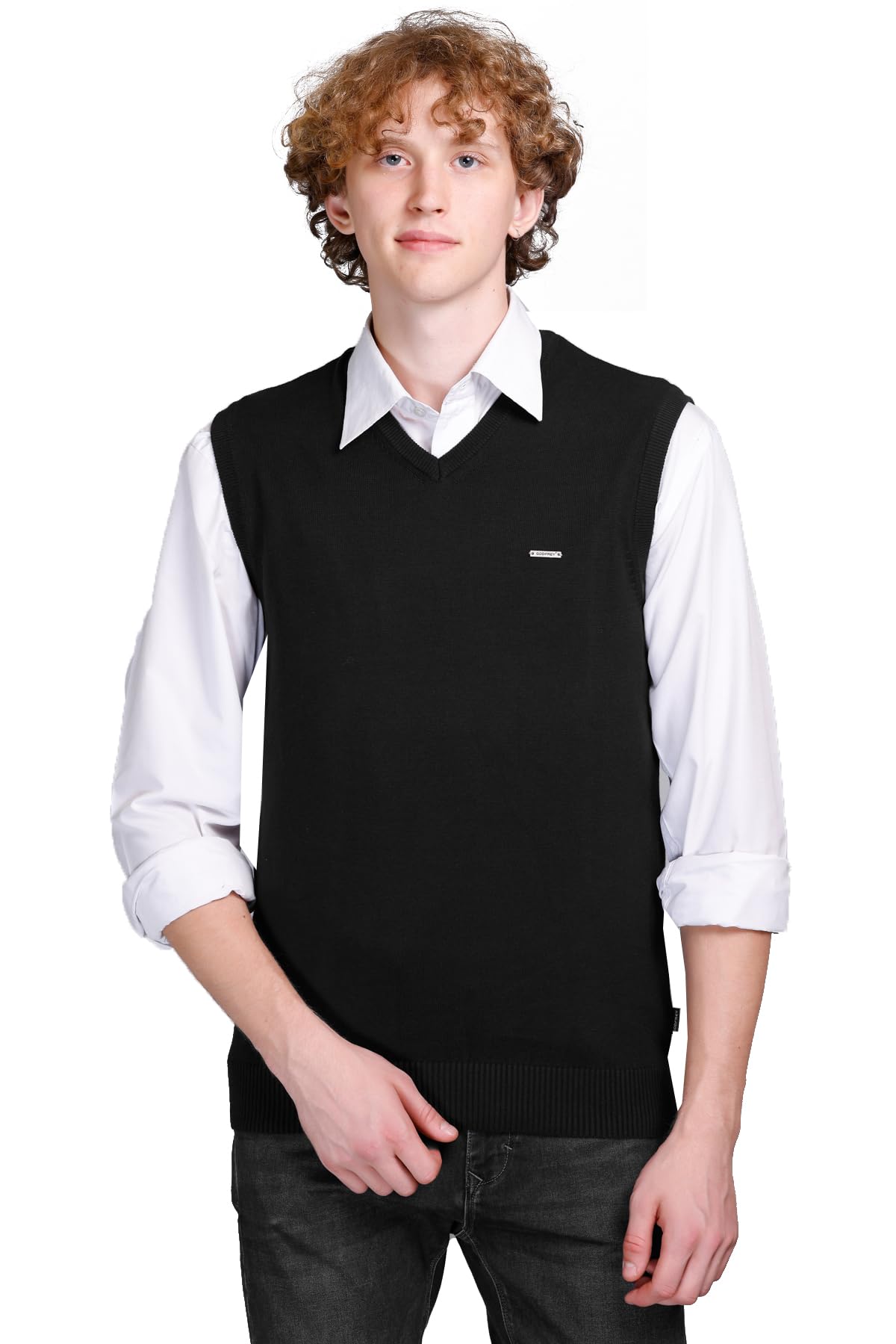 V Neck Cotton Half Sweater for Man Winter Wear - Pullover Sweater for Men