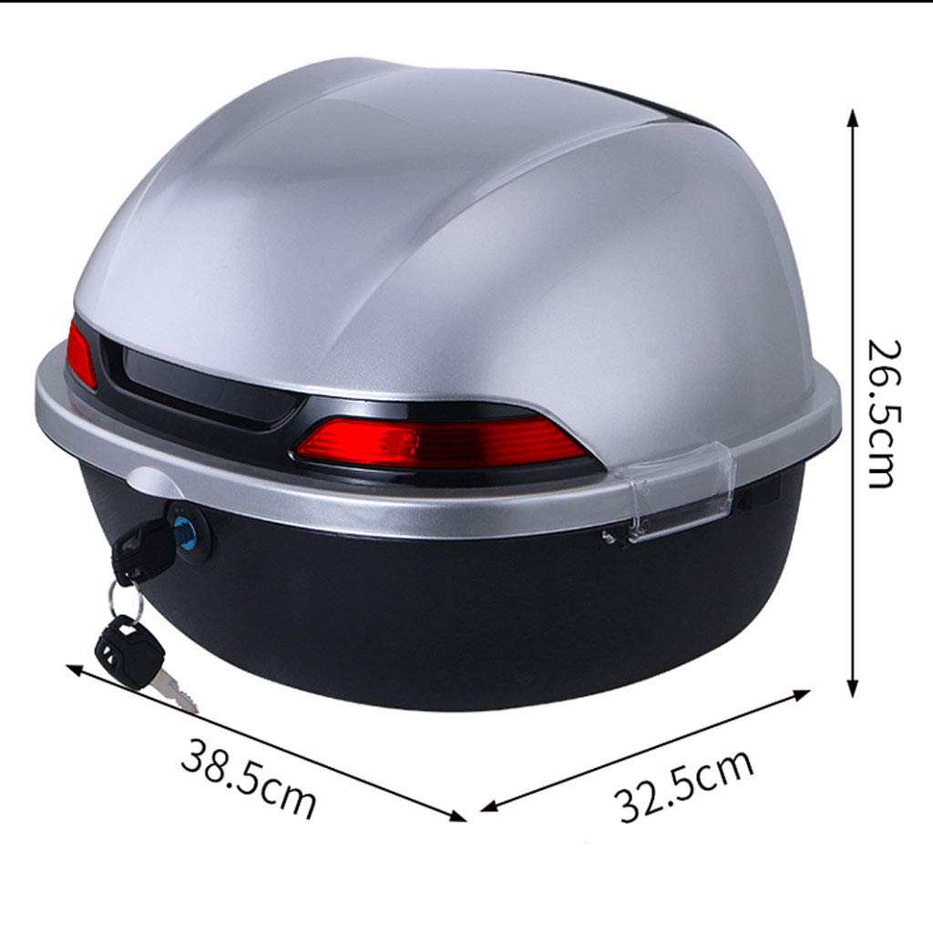 Bagażnik motocyklowy Hard Tail Bike Top Box Rack Mount Bagaż Kask Bagażnik Case Universal Scooter z Keys & Plate Różne kolory do wyboru, odpowiednie do modeli z półkami