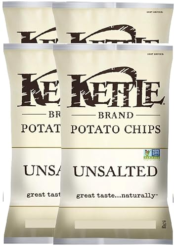 Patatas fritas sin sal y sal del Himalaya cocinadas en aceite de aguacate 100% sin gluten (sin sal, 4)