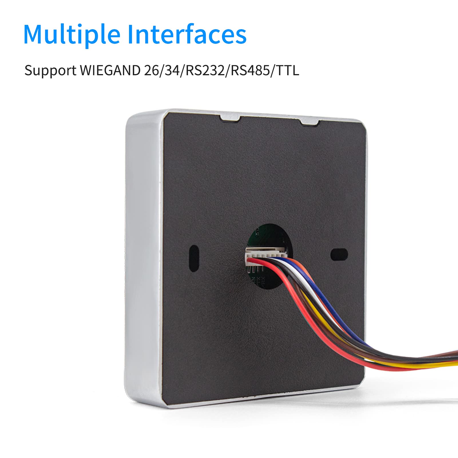 HUIOP Lettore di Codici a Barre,Lettore di Codici a Barre 1D 2D Incorporato Lettore di Codici a Barre QR Lettore di schede RFID Connessione Wiegand Autoinduzione per Biglietti Automatici per cancelli