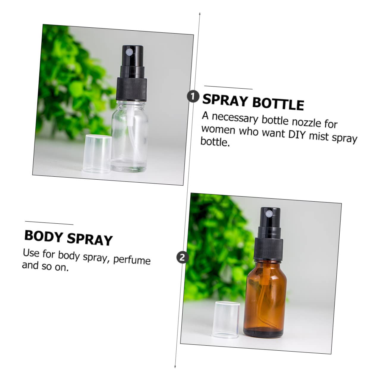 Healeved 300stücke Teiliges Ersatzsprühköpfe Für Parfümflaschen Sprühnebel Für Ätherische Öle Kosmetik Und Persönliche Pflegeprodukte Schwarz