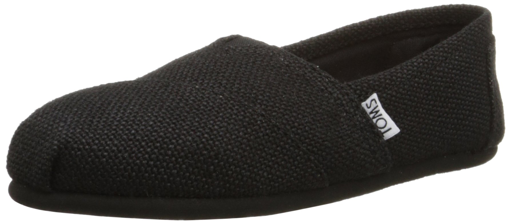 Toms Classic Black Burlap Women Slip On 001004b11 (10)