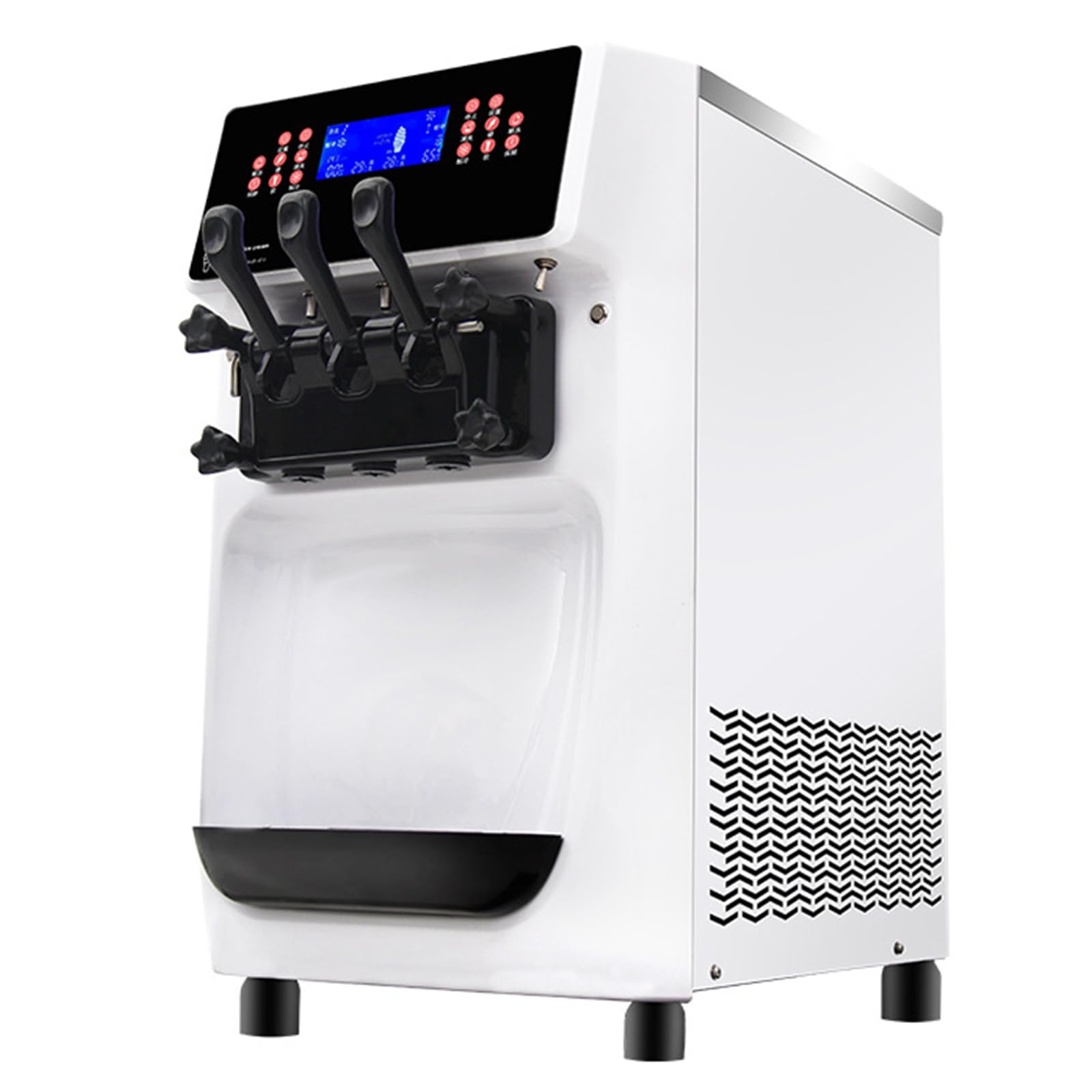 Commercial Ice Cream Machine - Fully Automatic Dual System Insulated Freezer Bowl - 1 5 Quarts - Stainless