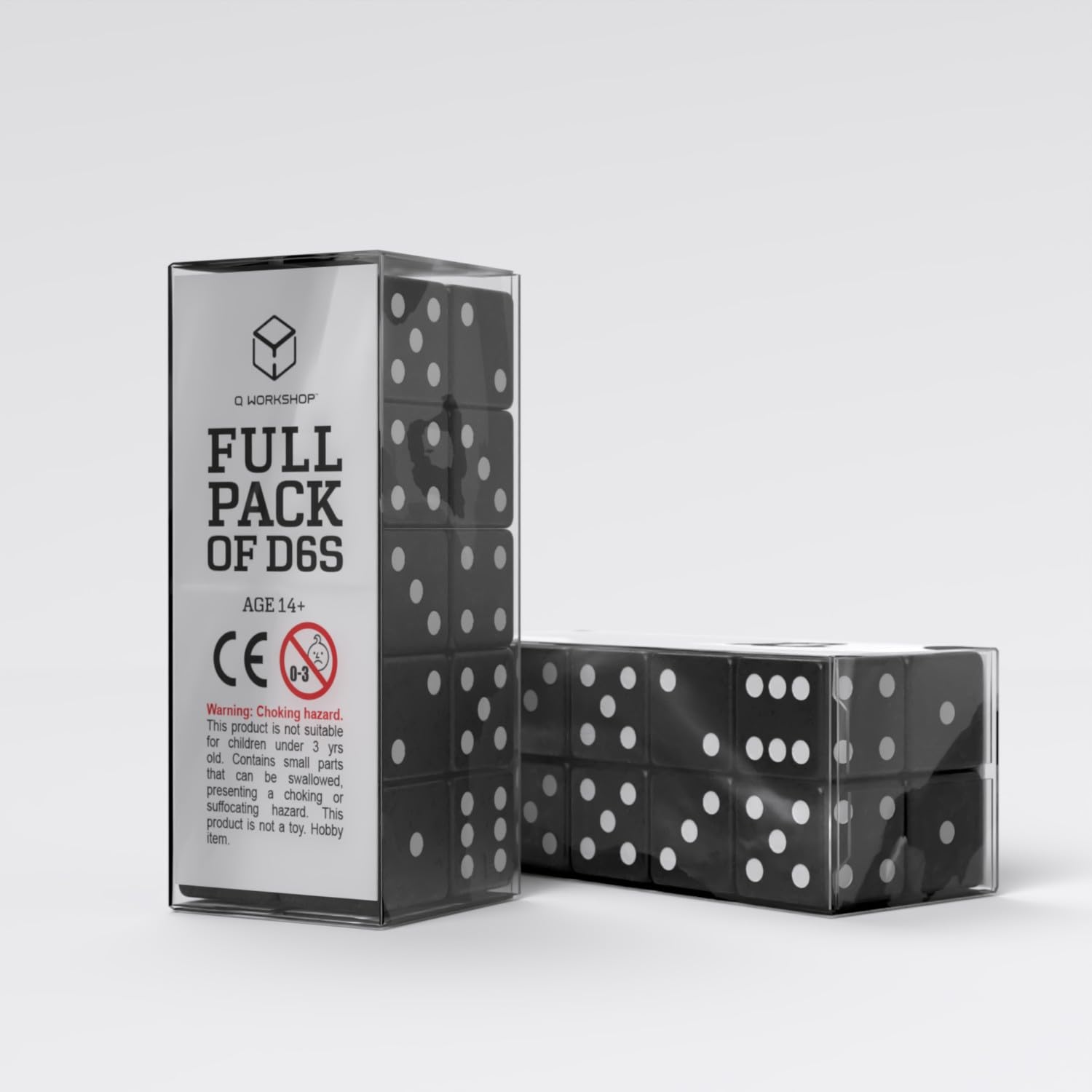 Complete Pack of D6s: Black and White