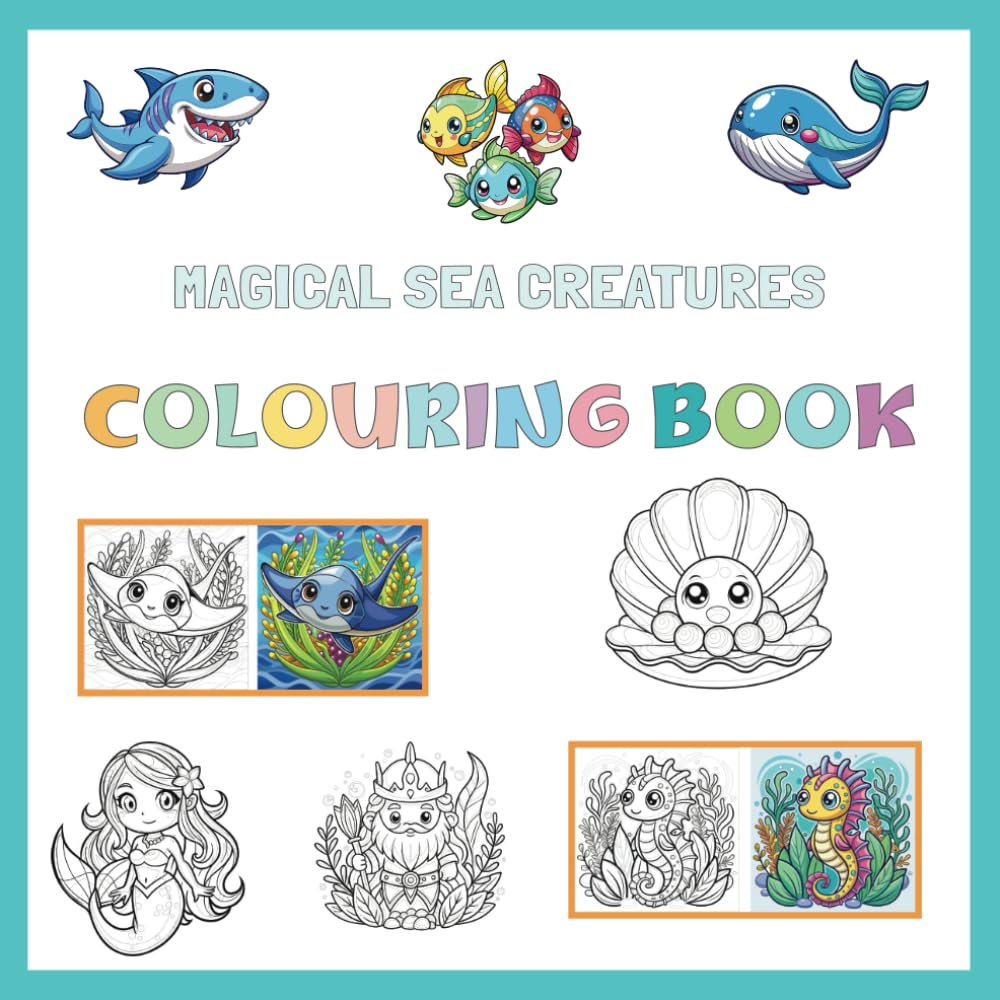 Magical Sea Creatures Colouring Book
