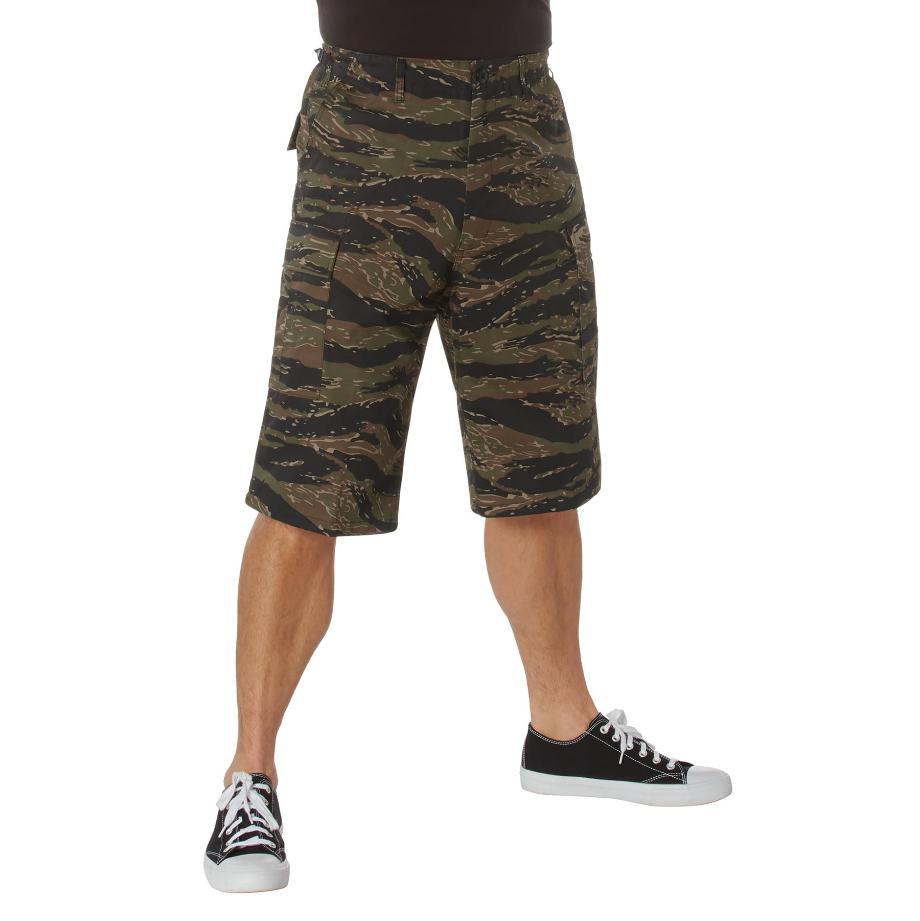 Rothco Unisex Tiger Stripe Long Length Camo Bdu Shorts