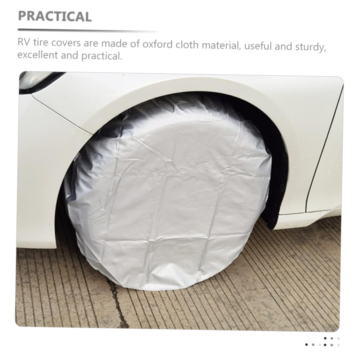 Cabilock 4piezas Fundas para Neumáticos De Autocaravana Protector para Ruedas De Remolque Fundas De Neumáticos para Camping